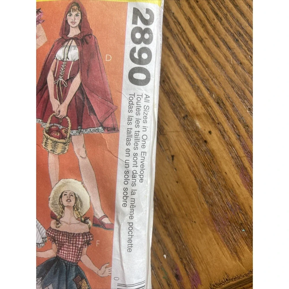 McCalls Sewing Pattern 2890 Sz XS-XL Sexy Maid Witch Nurse‎ Theater Costume